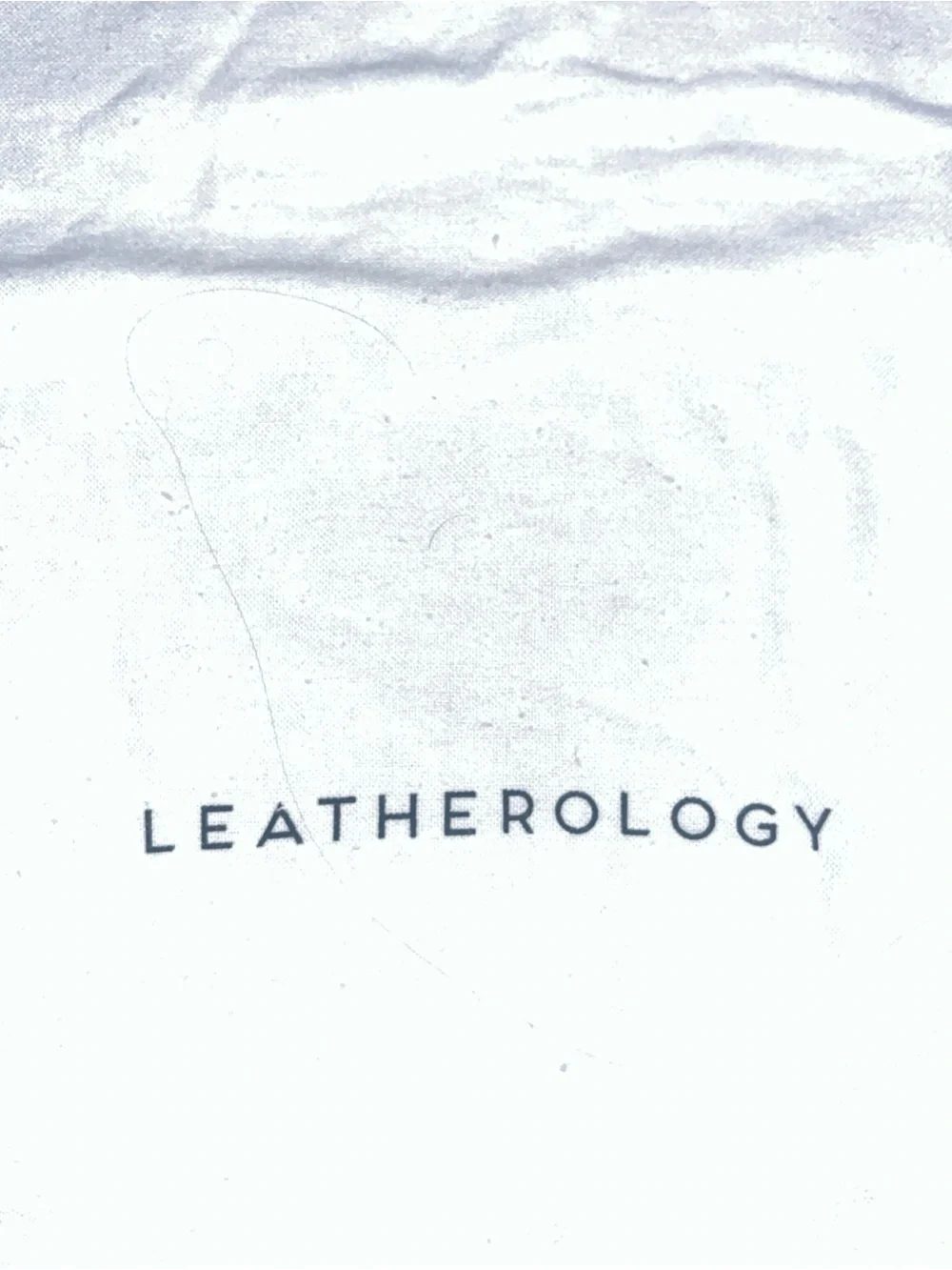 LEATHEROLOGY Ivory Drawstring Dustbag 20x20” White Pouch For Messenger Bag NEW